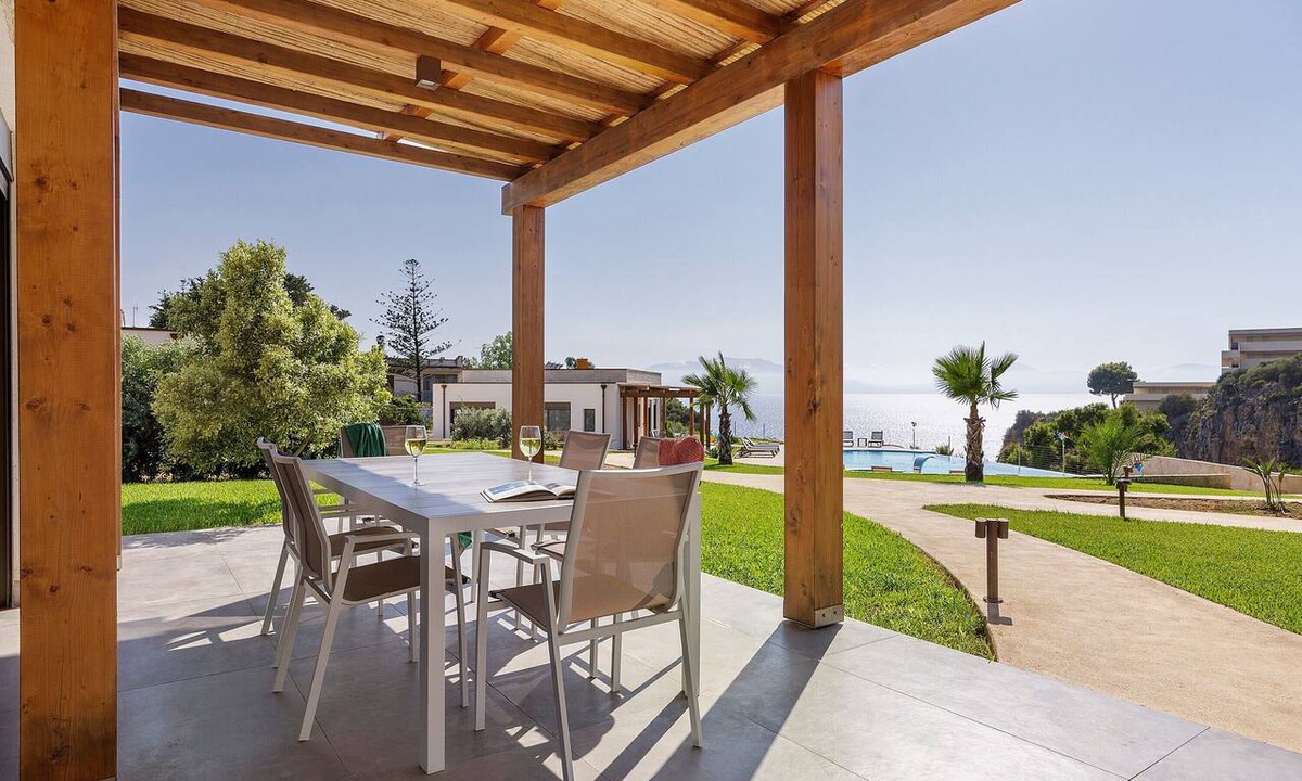 Terrasini Villa | Villa 'Premium Sicily - Exotica' with Sea View, Wi-Fi and Air Conditioning