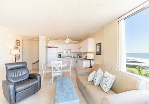 Beachfront Condo At Bargain Price! Resort Heated Pool! Tennis Courts! Million Dollar View! in Fort Myers Beach