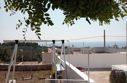 Marina di Novaglie Villa | Alba Villa with Ocean View & Two Panoramic Terraces, featuring Wi-Fi and Air Conditioning