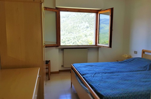 Caramanico Terme Apartment | Apartment with fireplace and view of the Orfento Valley
