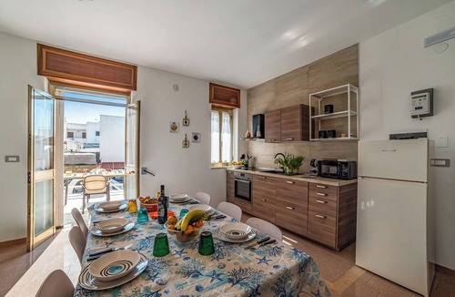 Lido Marini Apartment | La Casa Del Lido 1 in Ugento with Balcony, Ugento, Italy