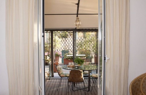Castelletto Apartment | panoramic roof terrace with pergola: Genua Domus penthouse 010025-LT-1478