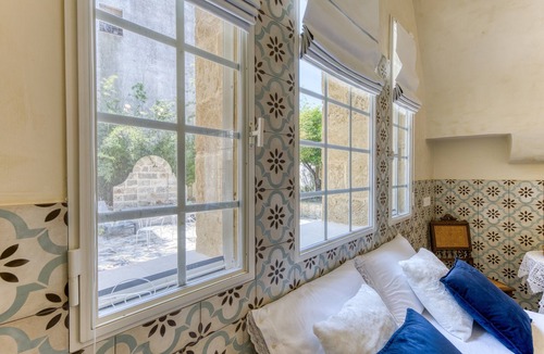Corsano Villa | Suite Basium in 1918 Liberty-Style Palazzo with Garden, Outdoor Tub, and Wi-Fi