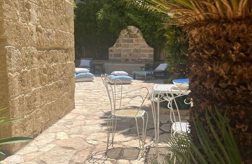 Corsano Villa | Suite Basium in 1918 Liberty-Style Palazzo with Garden, Outdoor Tub, and Wi-Fi