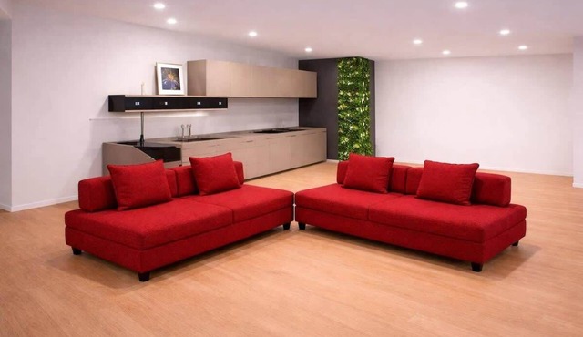 Family & Friends Wing at Penthouses Dante. Private wing for groups: 35sqm kitchen/lounge, 3 ensuite bedrooms—30sqm Suite with balcony on Piazza Dante, 20sqm Superior, and a Double room. Access to panoramic rooftop over historic center's ancient domes.