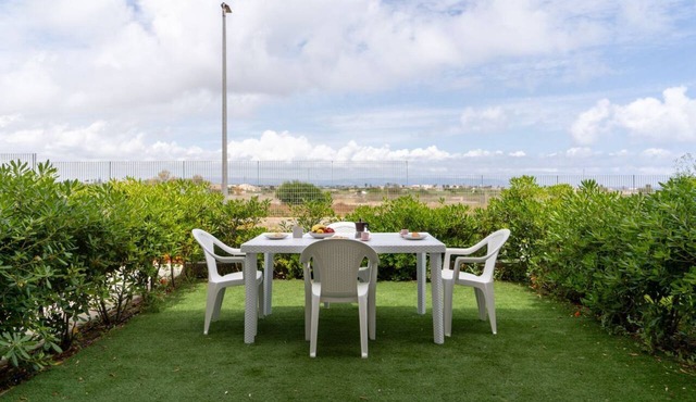 GuestHost - Charming 75 sqm seaview apartment on two levels, for 5 people, located inside the renowned Borgo 84 residence, equipped with swimming pool and cycle path. The property is located just 3 km from the center of Marzamemi, one of the most fascina