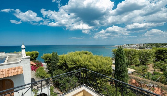 GuestHost - Comfortable 40 sqm apartment, accommodating up to 4 people, located on the first floor of a small house without an elevator.The property is located on the Bisceglie seafront and offers enchanting sea views. The residential area is well-served