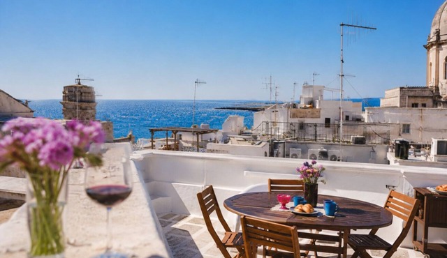 Seaview apartment with panoramic terrace in Monopoli old town - Pet Friendly