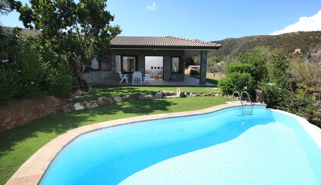 VILLA DEL MARE IN CHIA, WITH POOL OVERLOOKING THE SEA AND TOWER