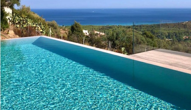 Villa with private pool and fantastic sea view on the best sea in Sardinia